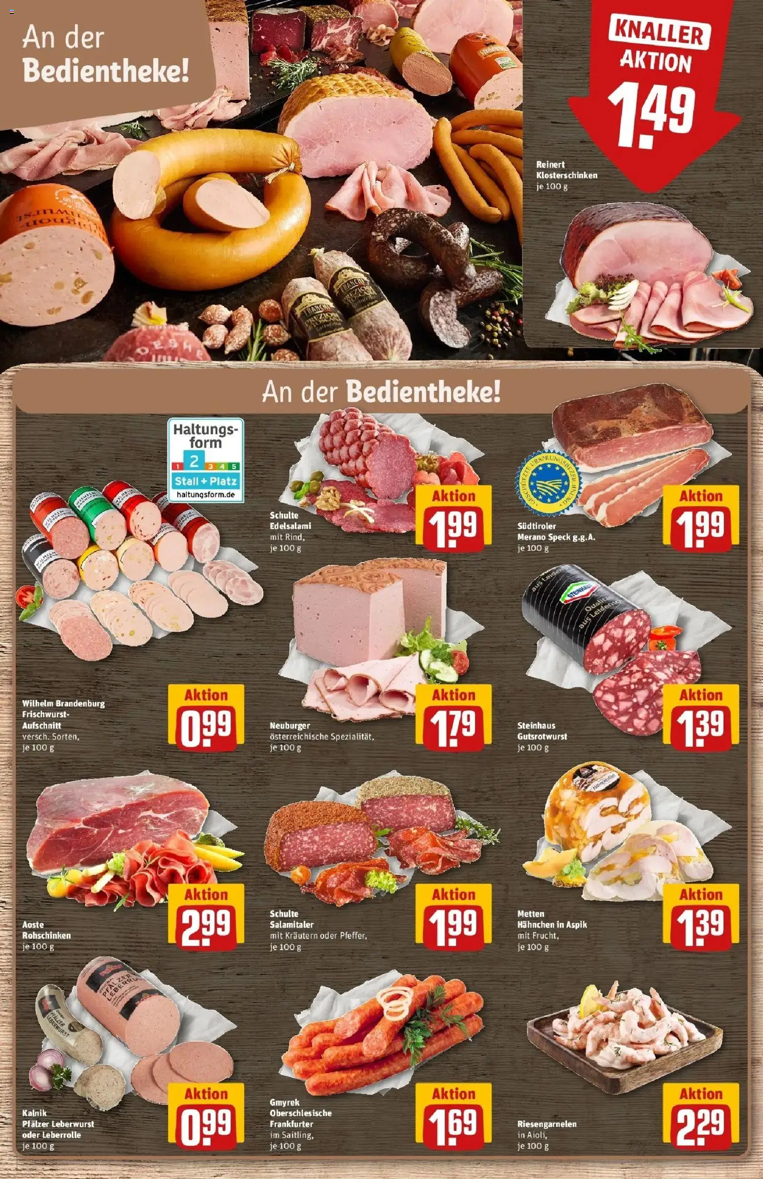 Rewe Prospekt Büdelsdorf	 – gültig ab 15.03.2026 | Seite: 14 | Produkte: Hahnchen, Salami