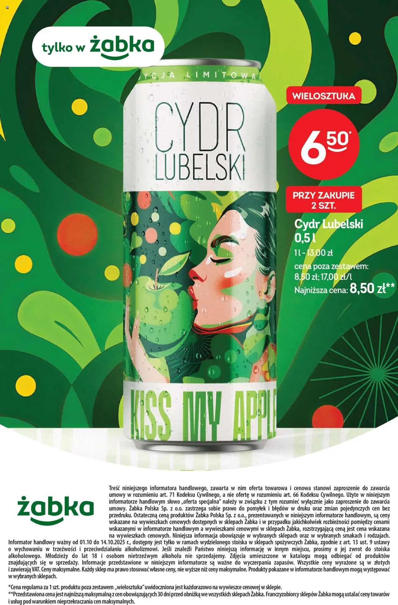 Żabka Gazetka - Katalog Win od 01.10.2025 | Strona: 22 | Produkty: Cydr