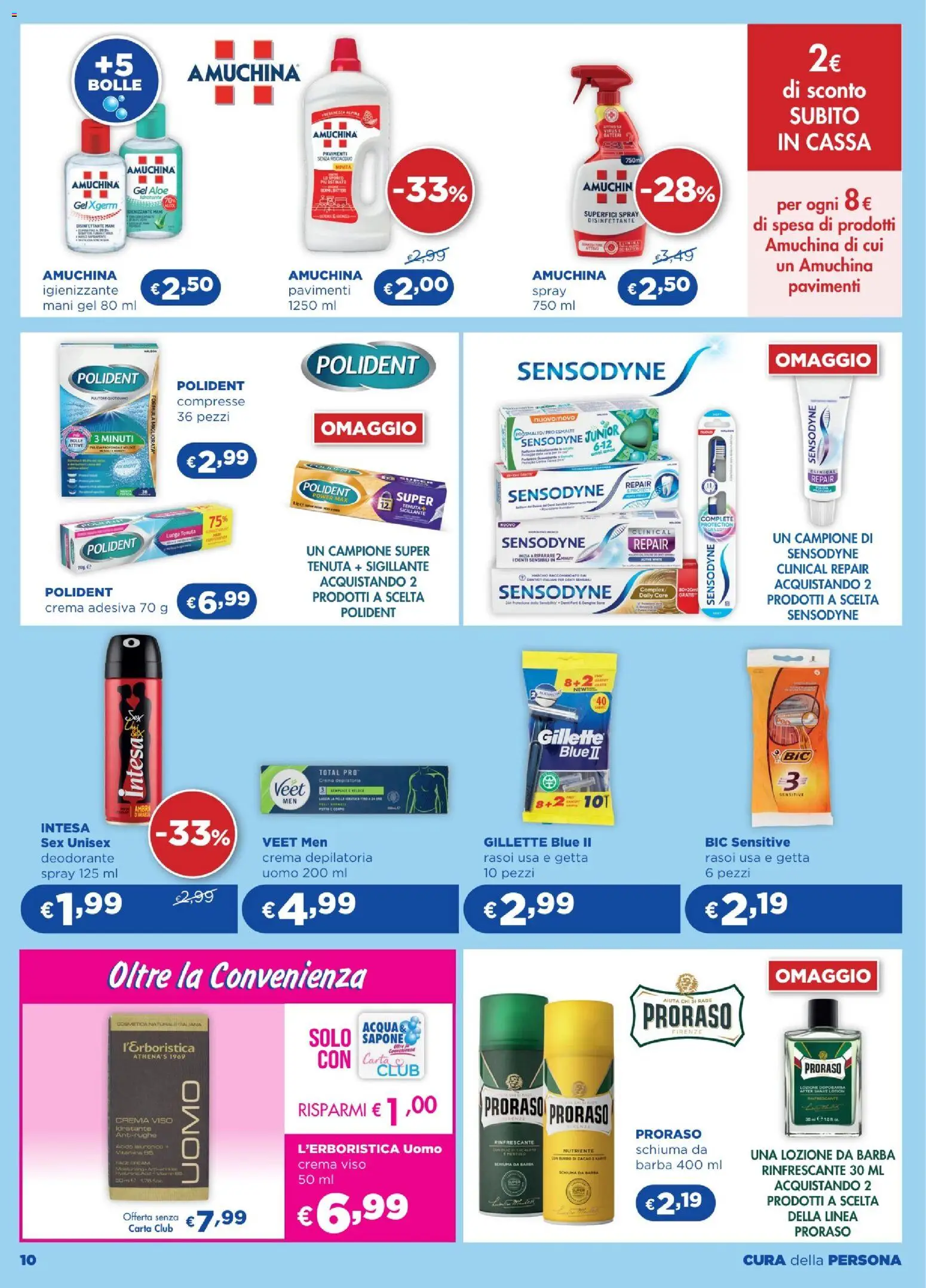 Volantino Acqua e Sapone del 26.02.2026 | Pagina: 10 | Prodotti: Crema depilatoria, Crema viso, Burro, Cacao