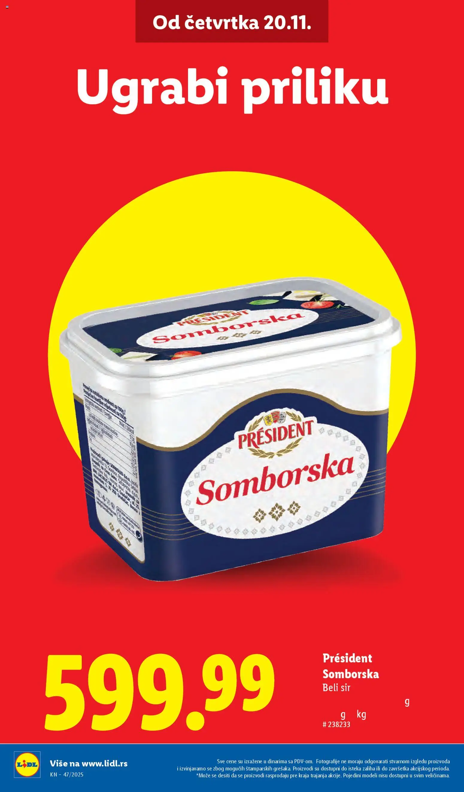 Lidl katalog - važi od 20.11.2025 | Strana: 2 | Proizvode: Sir