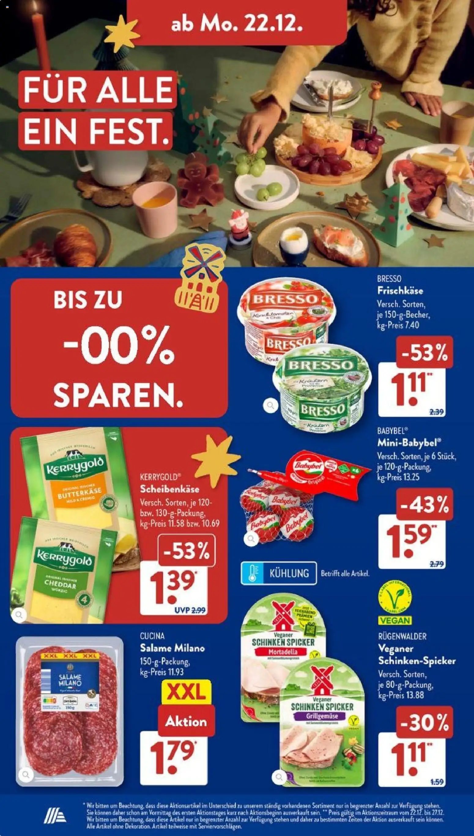 Aldi Süd Prospekt 	 – gültig ab 22.12.2025 | Seite: 14 | Produkte: Bresso, Babybel, Schinken, Frischkase