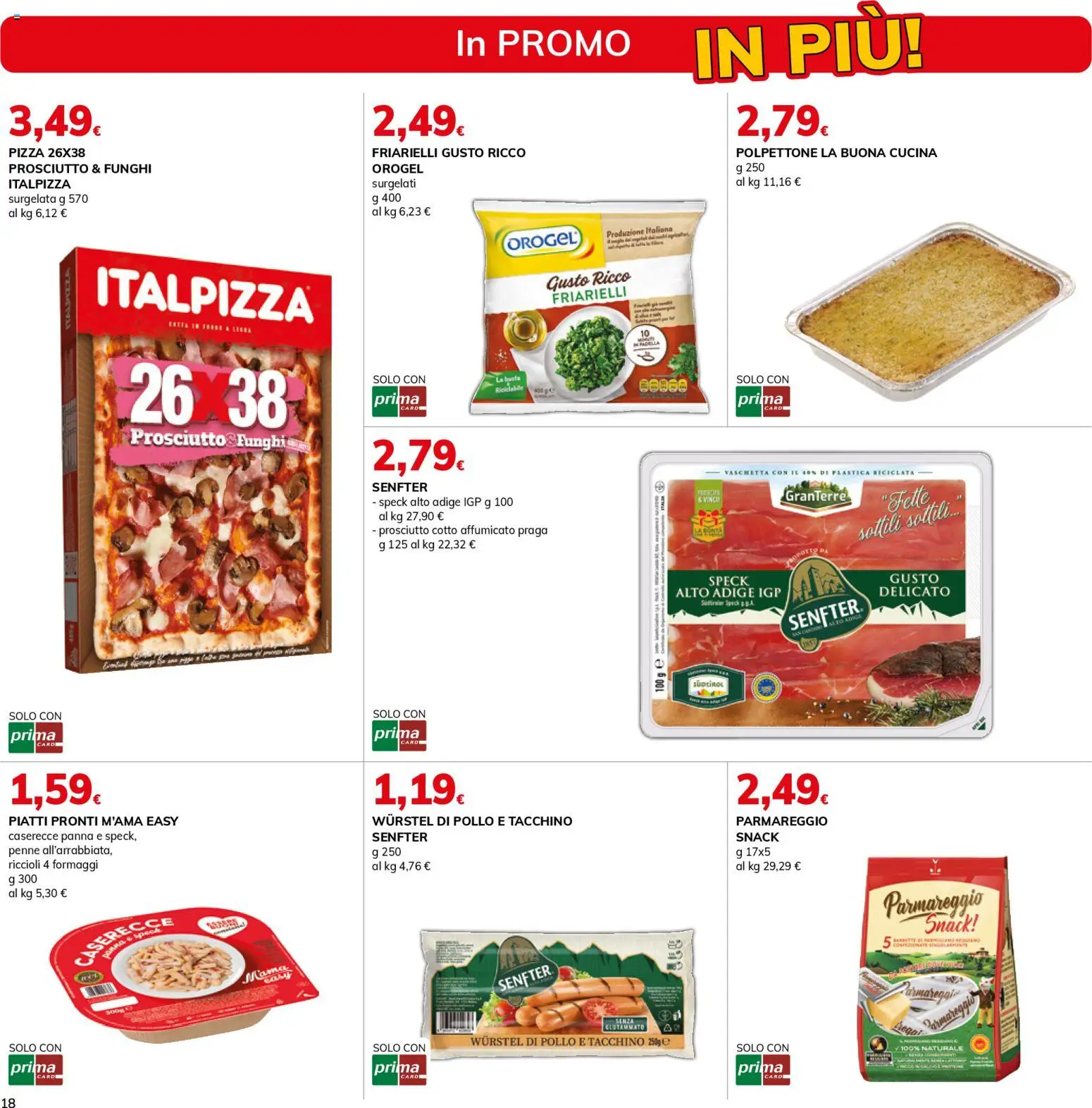 Volantino Basko del 24.02.2026 | Pagina: 18 | Prodotti: Speck, Prosciutto Cotto, Friarielli, Penne