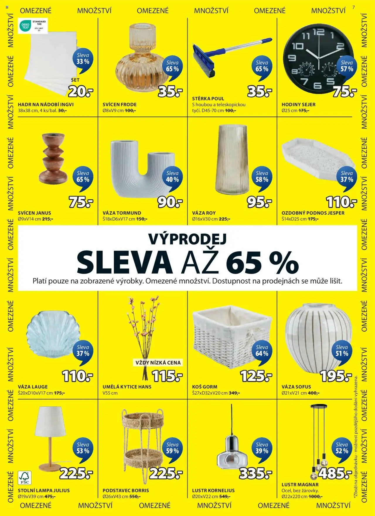 JYSK leták od 28.05.2025 | Strana: 7 | Produkty: Hodiny, Nádobí, Svícen, Váza