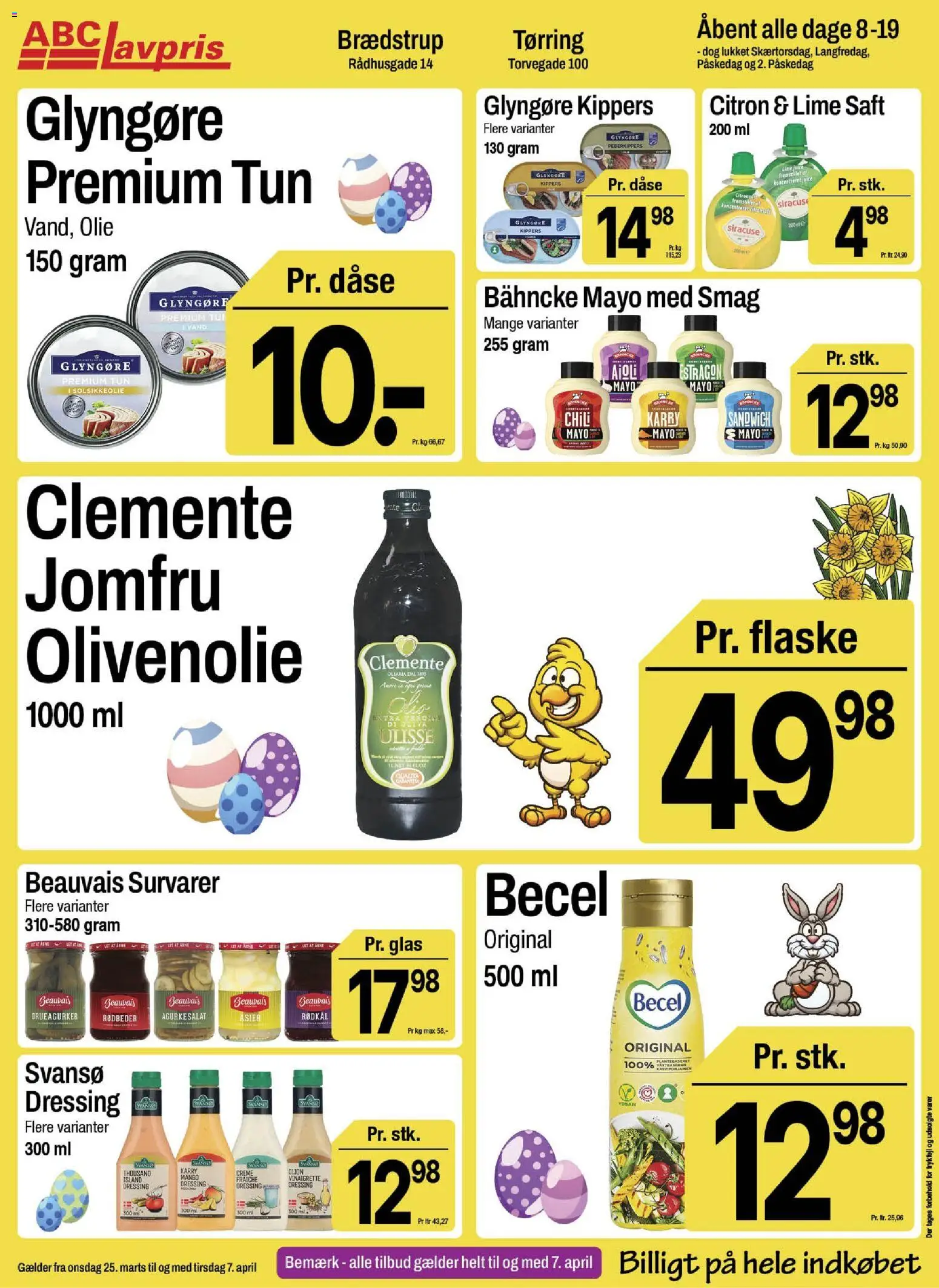 Abc Lavpris tilbudsavis – gyldig fra 25.03.2026 | Side: 10 | Produkter: Mango, Creme, Rødkål, Dressing