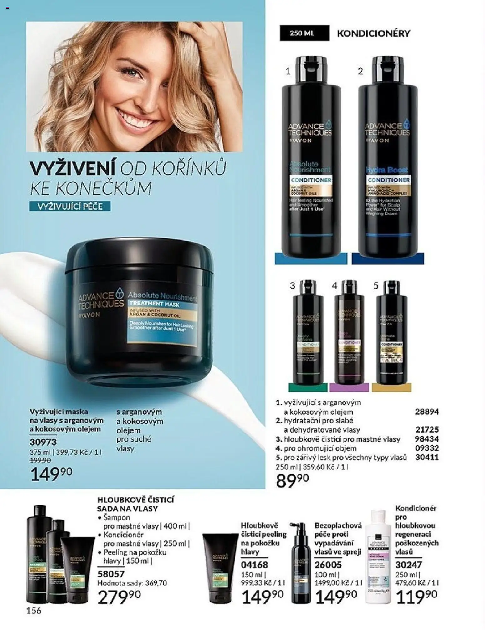 Avon katalog 1/2026 od 01.01.2026 | Strana: 156 | Produkty: Šampon, Kondicionér, Maska, Peeling