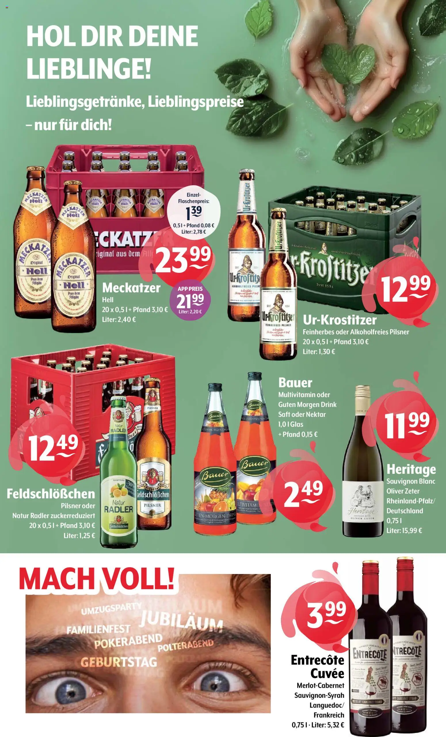 Trink und Spare Prospekt 	 – gültig ab 27.10.2025 | Seite: 11 | Produkte: Entrecote, Radler, Saft
