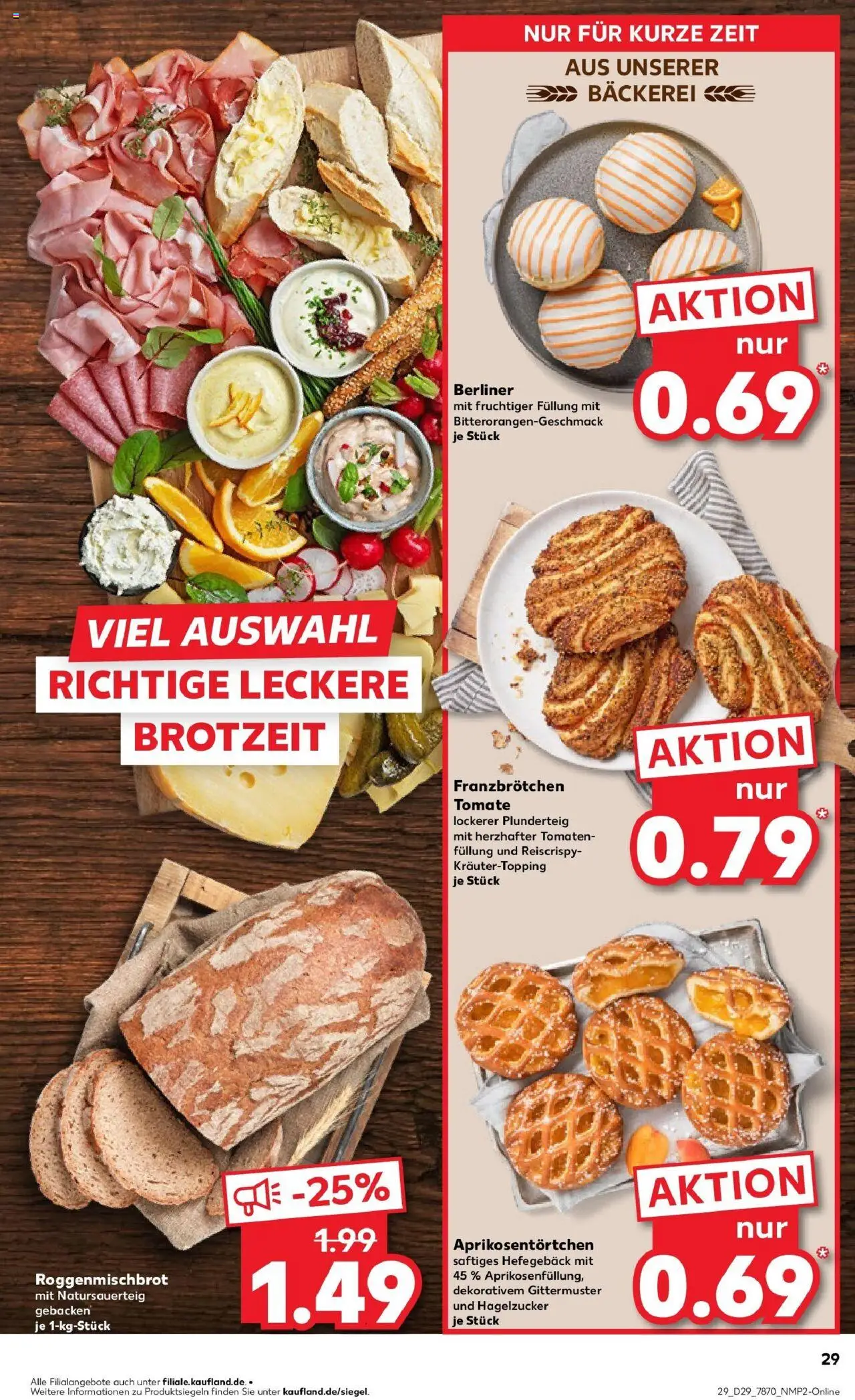 Kaufland prospekt Karlsruhe	 - gültig ab dem 21.07.2025 | Seite: 42 | Produkte: Berliner, Bäckerei, Tomaten