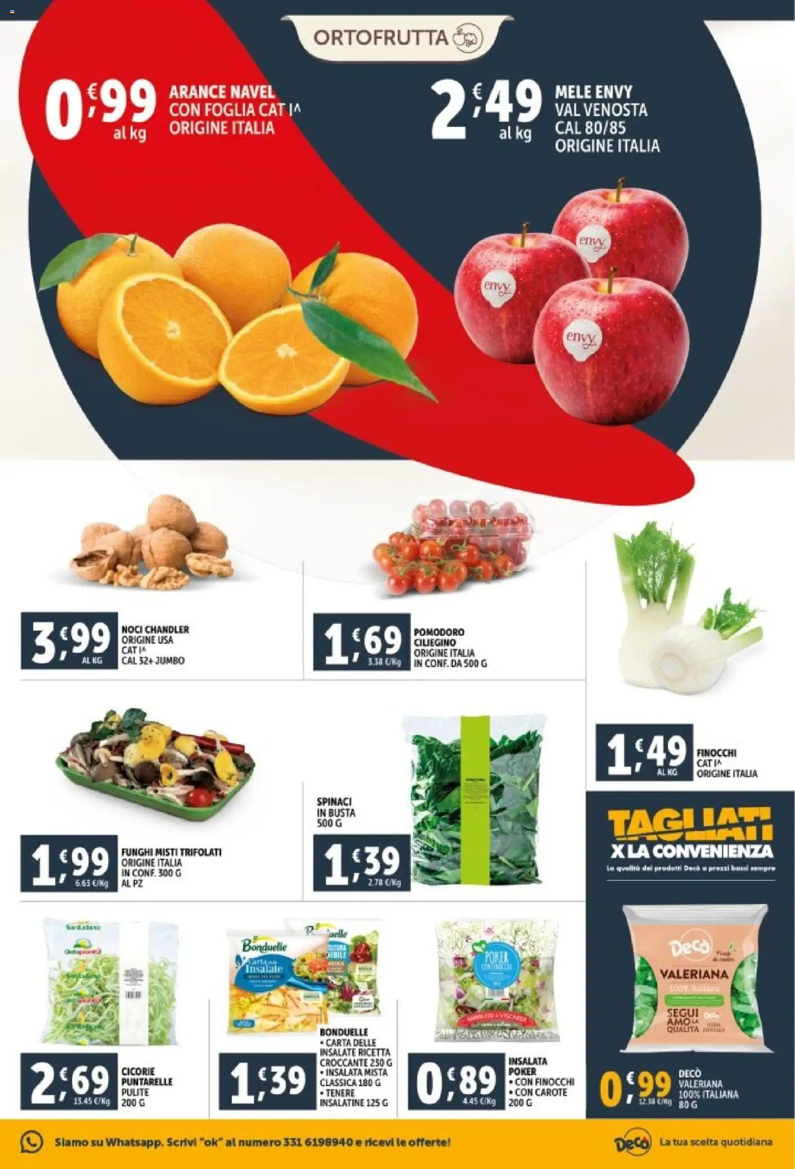 Volantino Decò del 29.12.2025 | Pagina: 7 | Prodotti: Arance, Insalata, Pomodoro, Finocchi