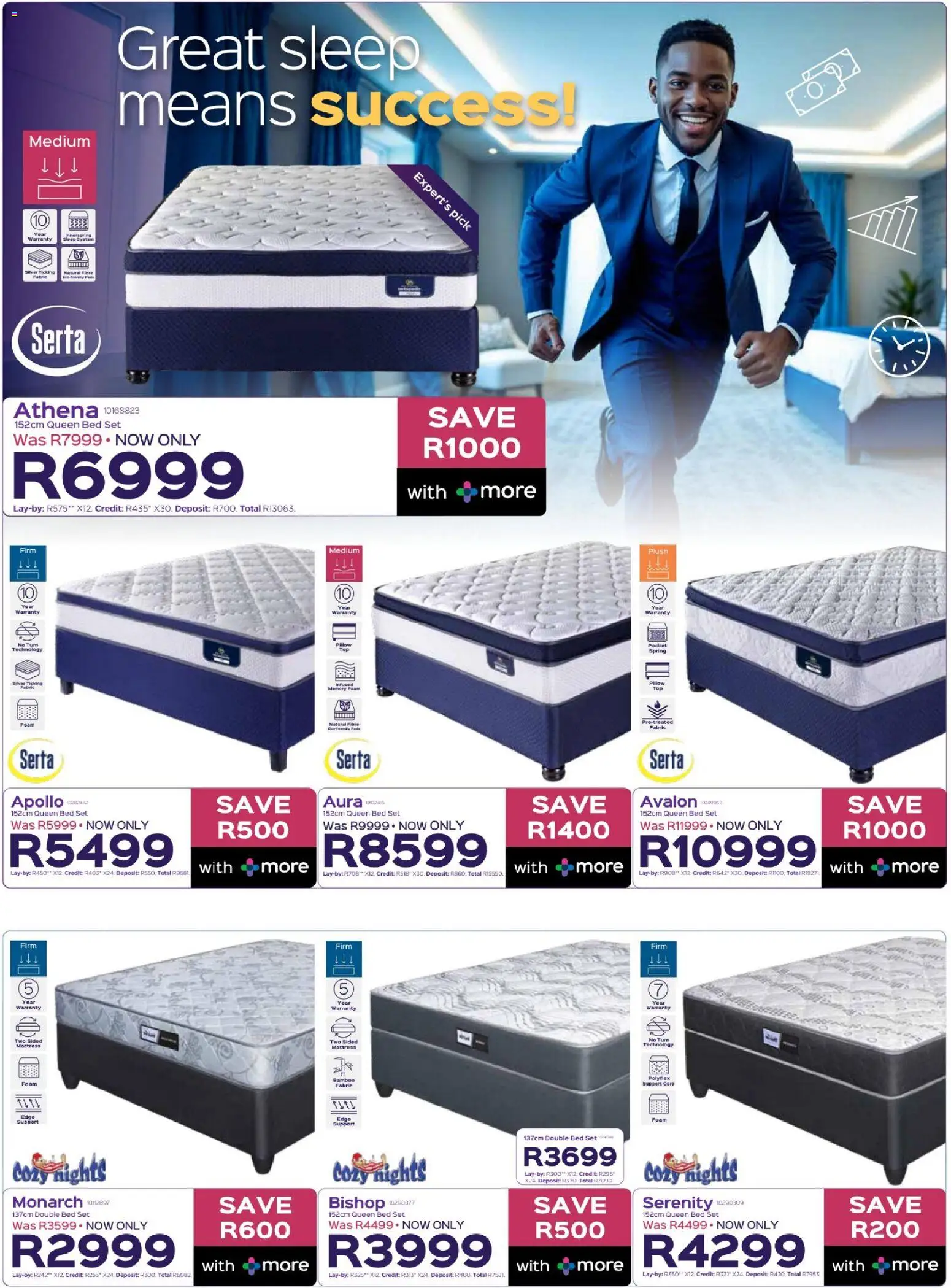 New Sleepmasters catalogue – valid from 29.12.2025 | Page: 8 | Products: Double bed, Queen bed, Pillow, Foam