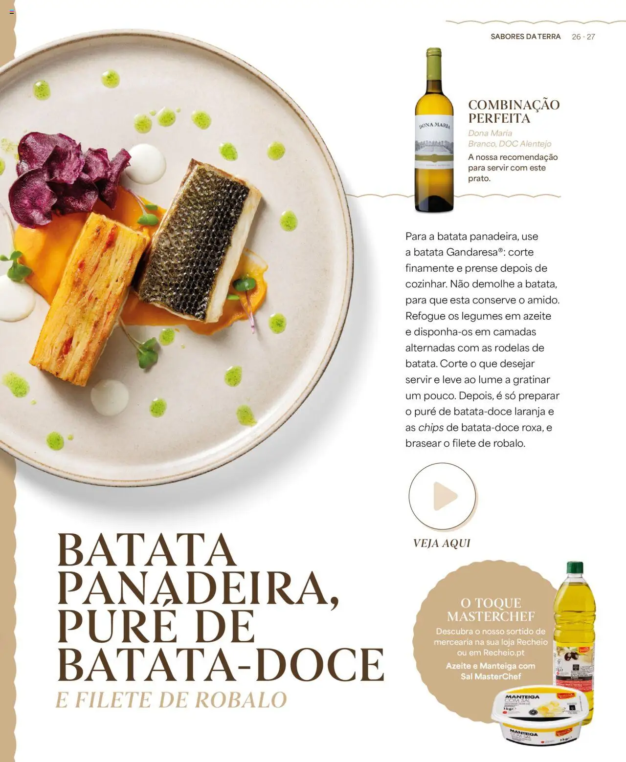 Recheio - Recheio da Terra │ válido de 25.09.2025 | Página: 27 | Produtos: Batata, Azeite, Sal, Manteiga
