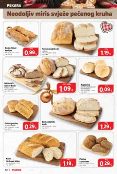 Plodine - Katalog - Pregled kataloga iz trgovine Plodine, vrijedi od 17.12.2025 | Stranica: 32 | Proizvodi: Pekara, Miris, Kruh, Pecivo