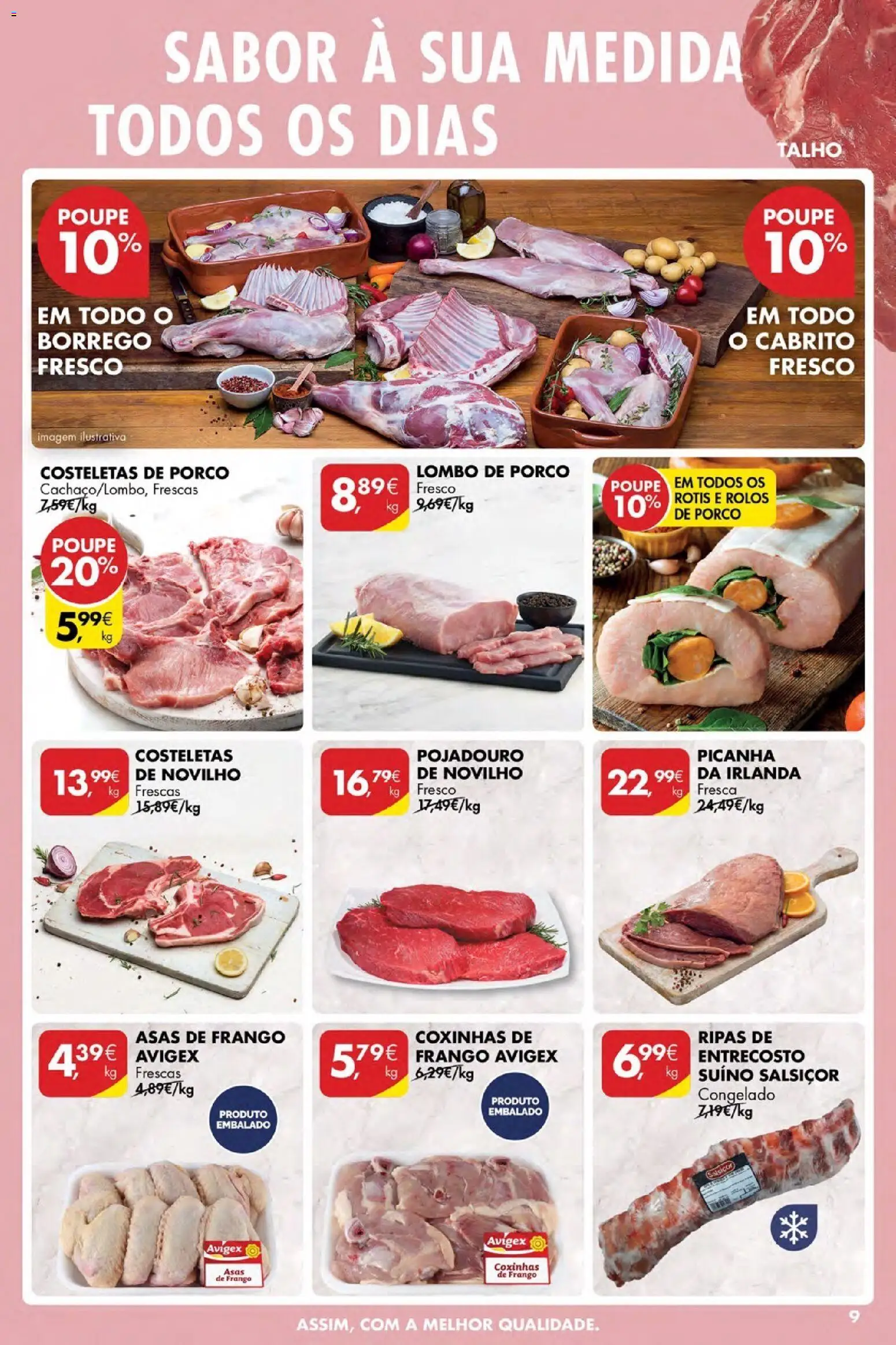 Pingo Doce Poupe Esta Semana Açores │ válido de 02.04.2026 | Página: 9 | Produtos: Asas de frango, Frango, Cabrito, Lombo