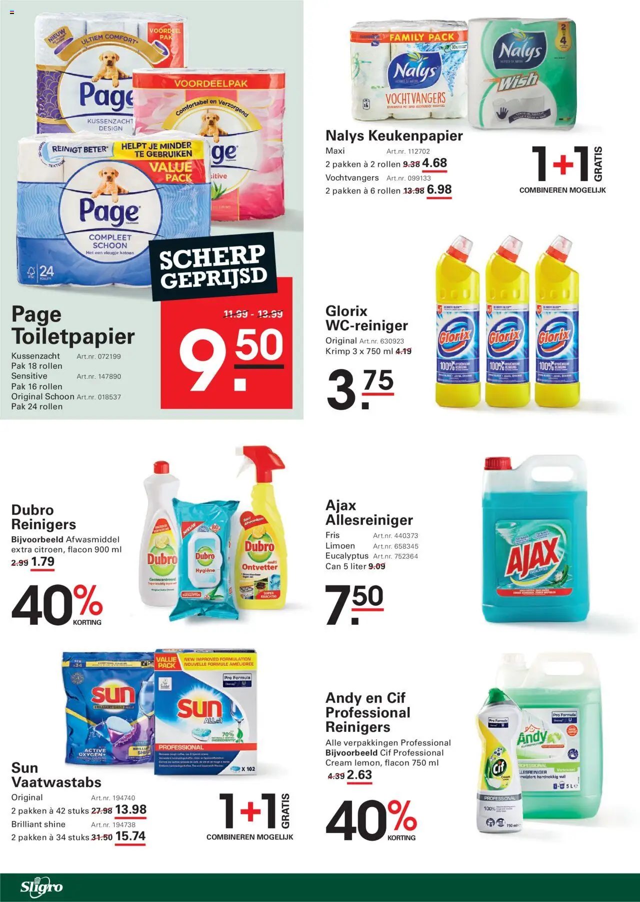  | Pagina: 10 | Producten: Limoen, Keukenpapier, Allesreiniger, Afwasmiddel
