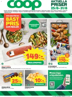 Coop - Almunge - Förhandsvisning av reklamblad från butik Coop aktuell från 25.08.2025