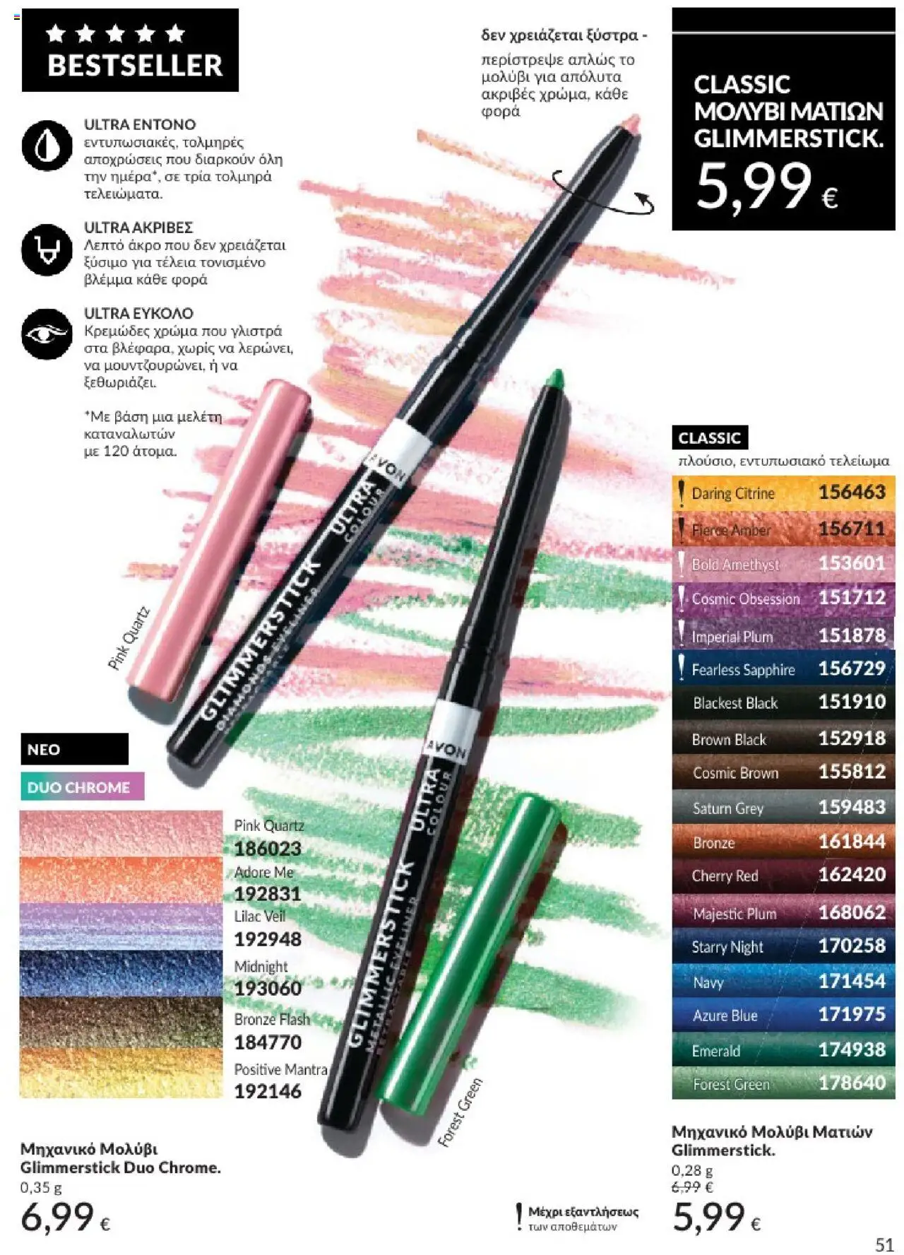  | Σελίδα: 51 | Προϊόντα: Eyeliner, Μολύβι ματιών