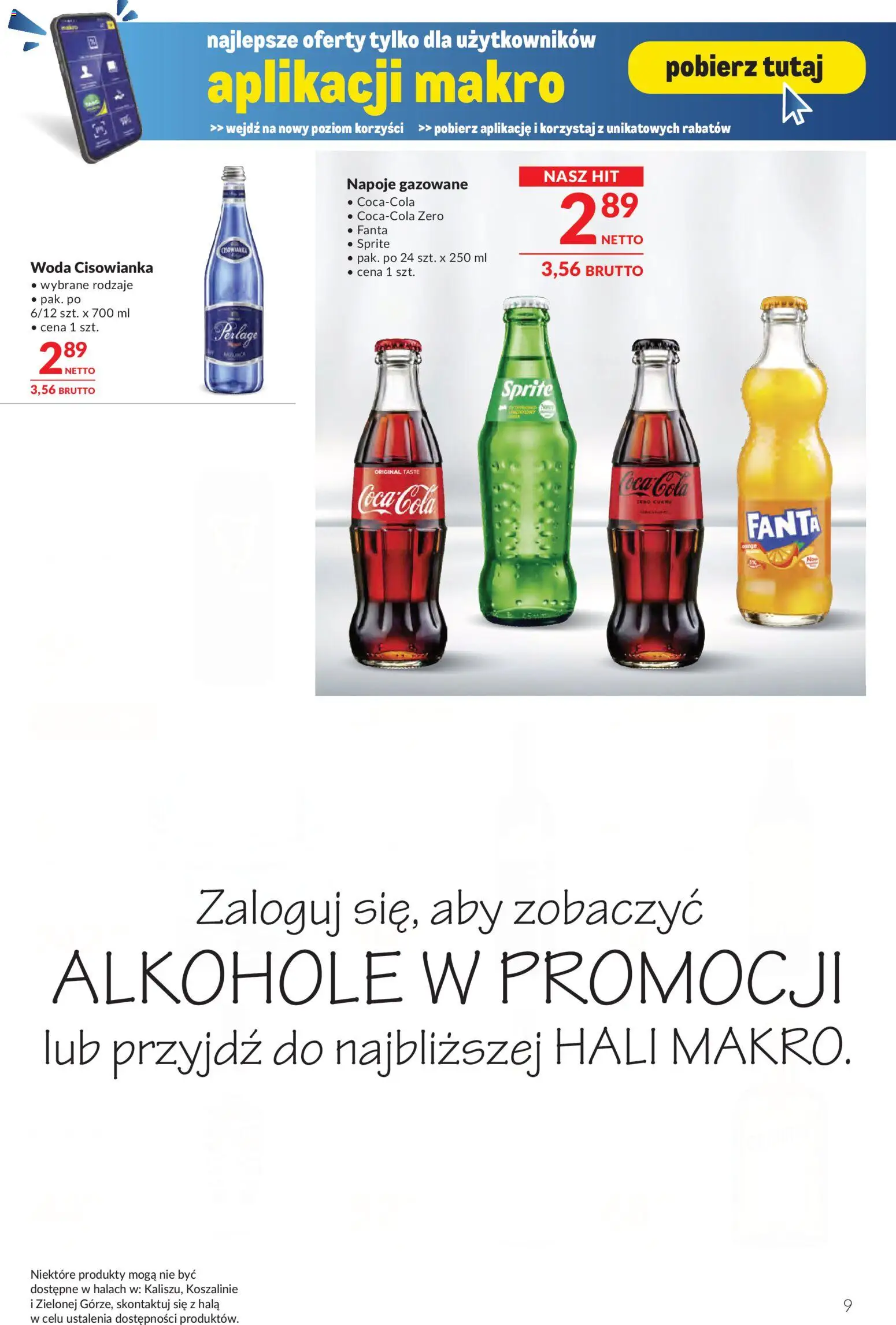 Makro Gazetka - Oferta dla gastronomii od 28.10.2025 | Strona: 9 | Produkty: Curry, Napoje, Sprite, Woda