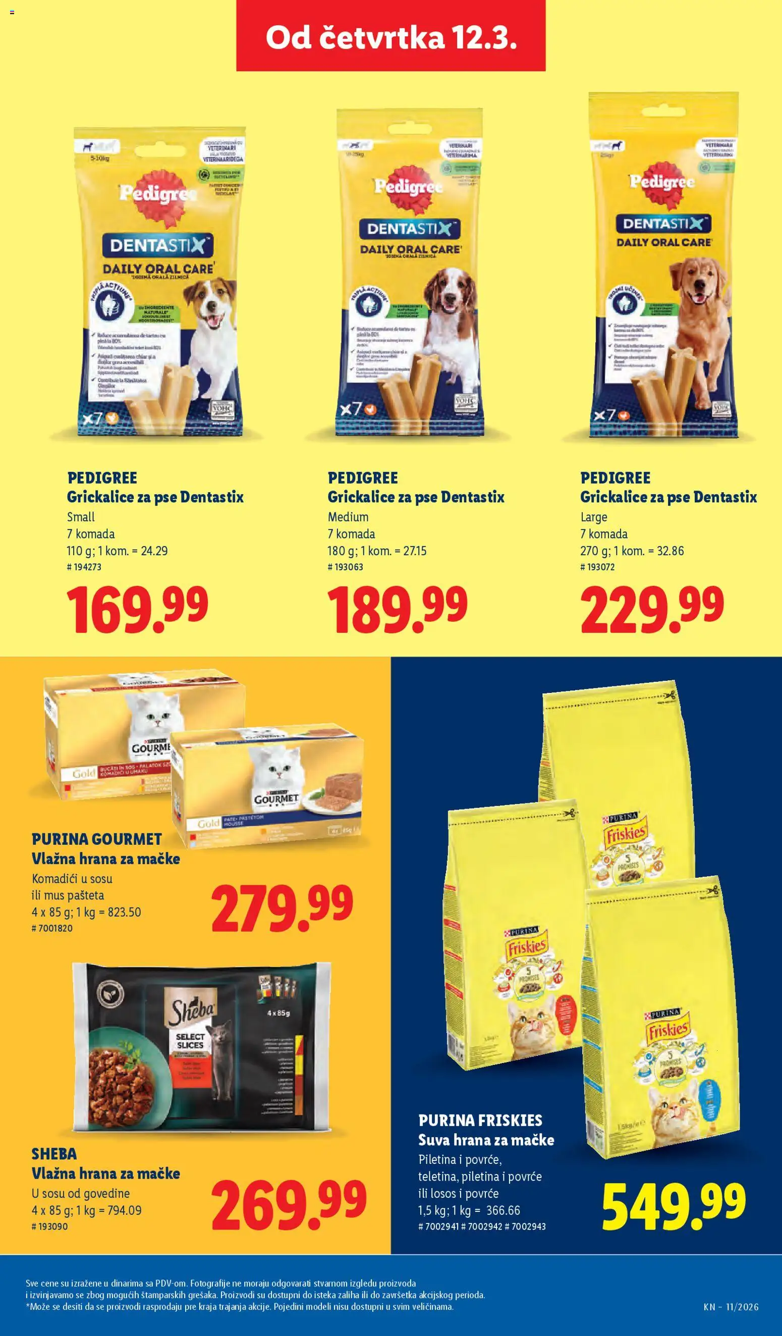 Lidl katalog - važi od 12.03.2026 | Strana: 35 | Proizvode: Pedigree, Purina, Sos, Piletina