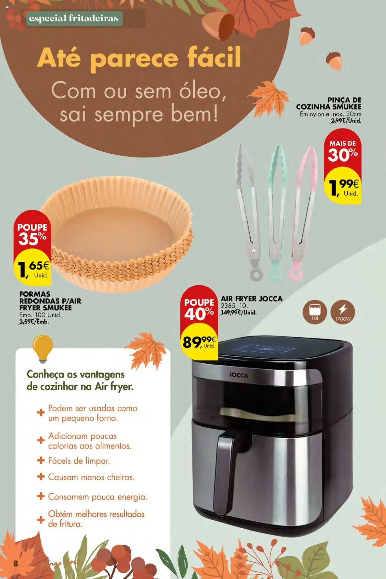 Pingo Doce - De Bazar Outono Açores │ válido de 16.10.2025 | Página: 8 | Produtos: Air fryer, Pinça