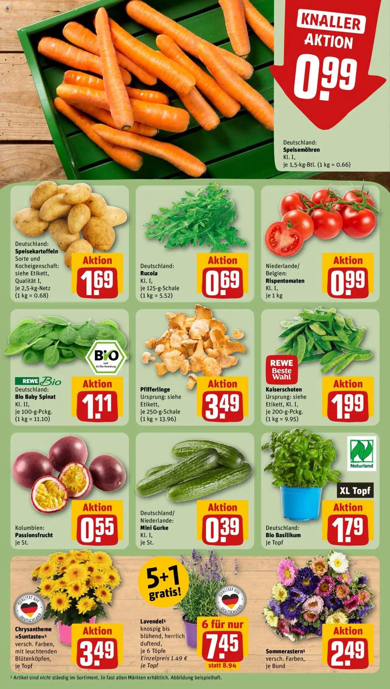 Rewe Prospekt 	 - gültig ab dem 18.08.2025 | Seite: 7 | Produkte: Rucola, Pfifferlinge