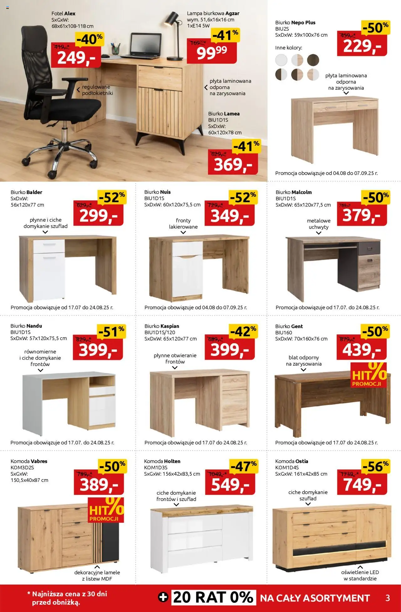 Black Red White promocje od 04.08.2025 | Strona: 3 | Produkty: Komoda, Fotel, Biurko, Lampa