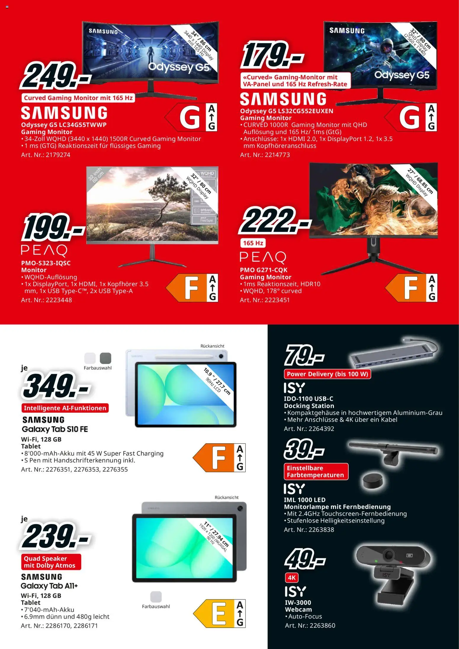 Media Markt Aktionen – gültig ab 07.12.2025 | Seite: 14 | Produkte: Monitor, Kabel, Docking Station, Usb