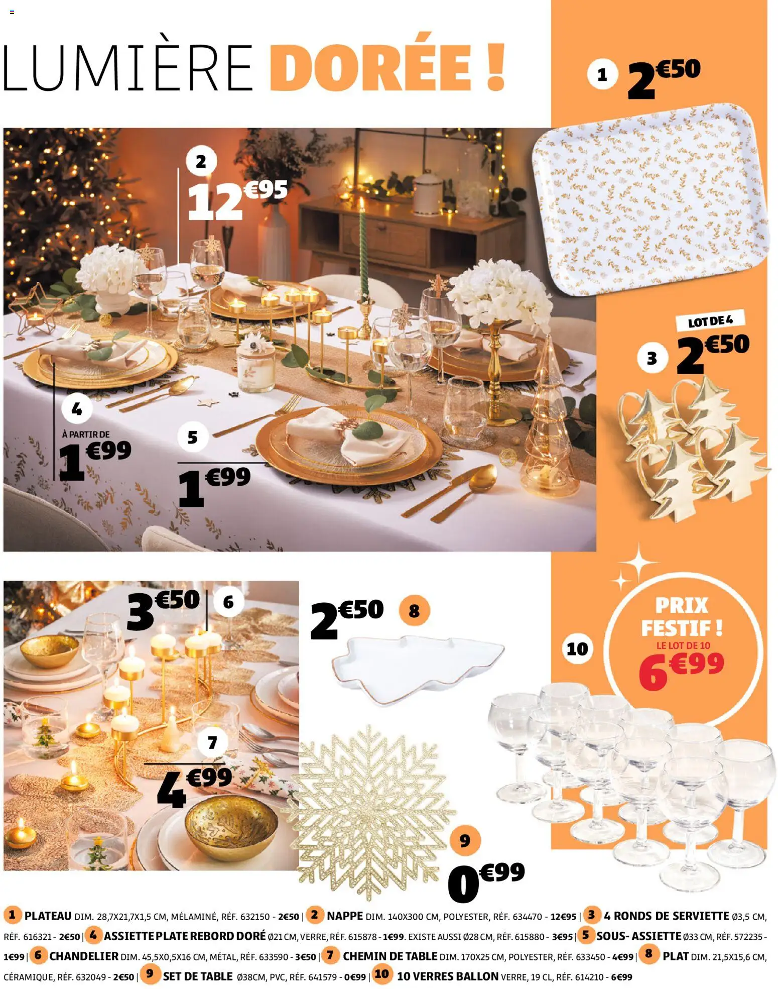 {H1} | Page: 10 | Produits: Plateau, Table, Nappe