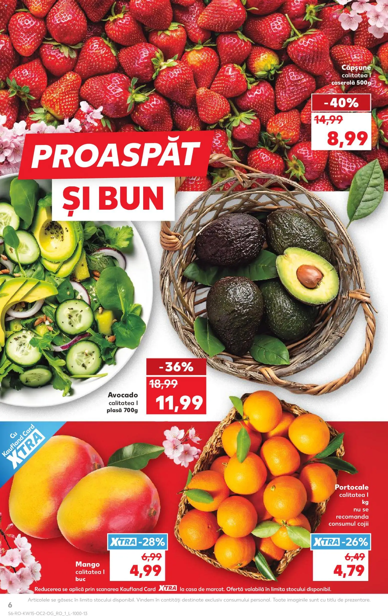 Noul catalog Kaufland – valabil de la 08.04.2026 | Pagină: 6 | Produse: Portocale, Avocado, Mango