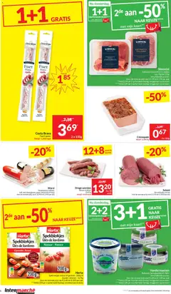Intermarché folder week 1 - Voorbeeld van een folder van Intermarché, geldig van 02.01.2026 | Pagina: 6 | Producten: Worst, Kész piskótalap, Kaart, Citrompótló tabletta
