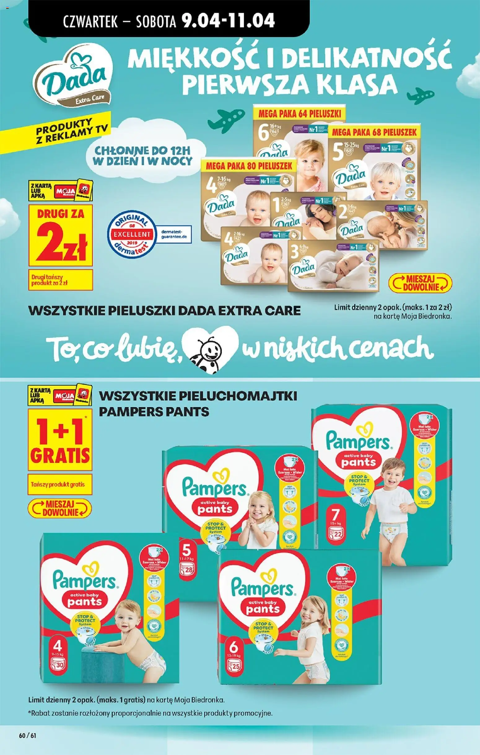 Biedronka gazetka od czwartku od 09.04.2026 | Strona: 80 | Produkty: Karta, Pampers, Pieluchomajtki
