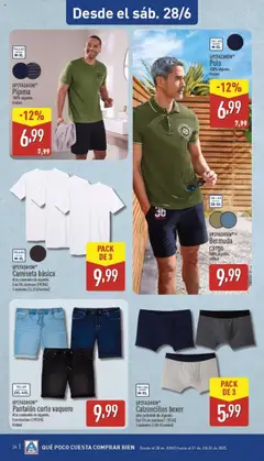 Aldi folleto Península │ válido desde el 23.06.2025 | Página: 24 | Productos: Pijama, Camiseta básica, Pantalón corto