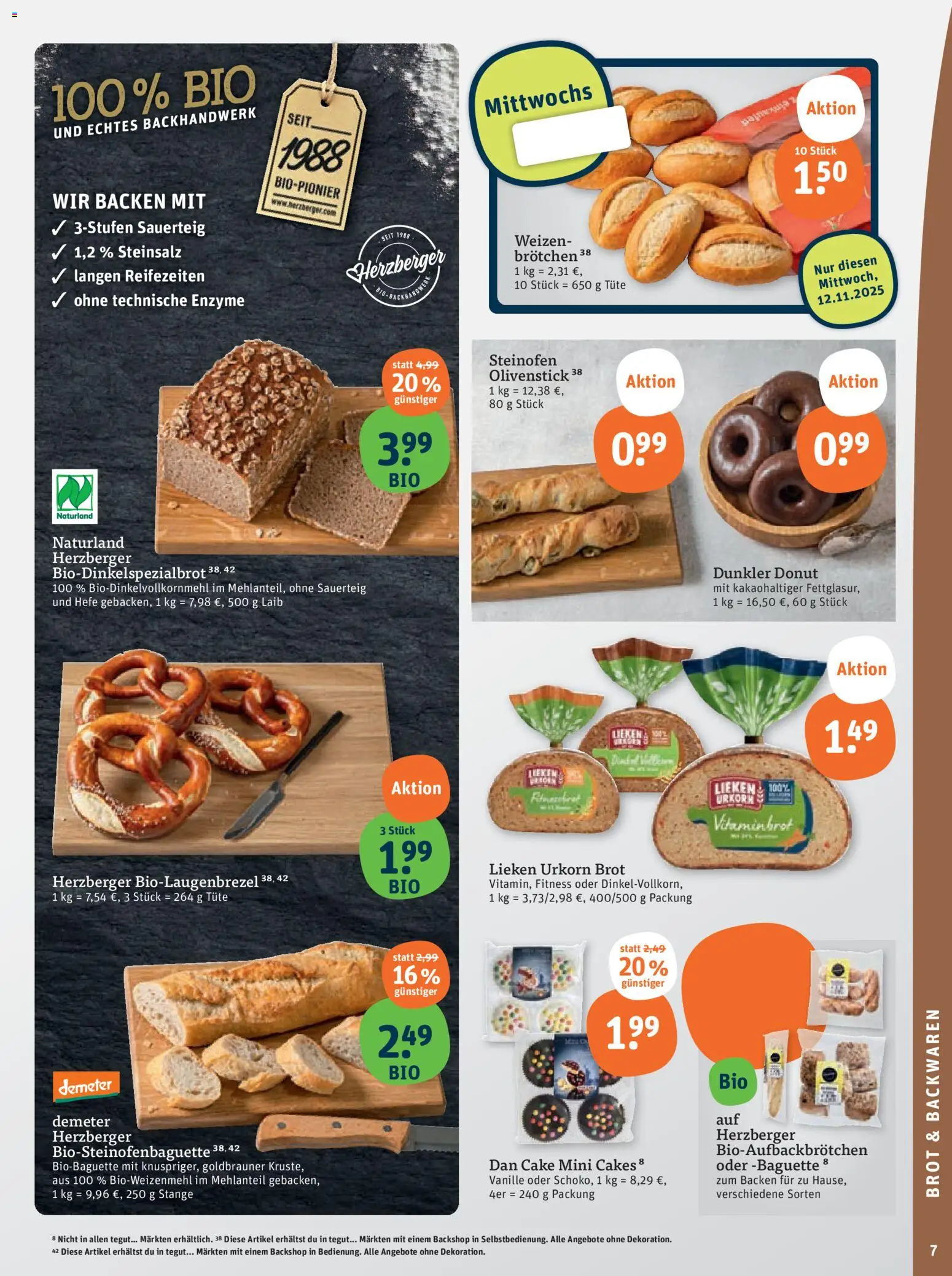 Tegut Prospekt – gültig ab 10.11.2025 | Seite: 9 | Produkte: Baguette, Brot