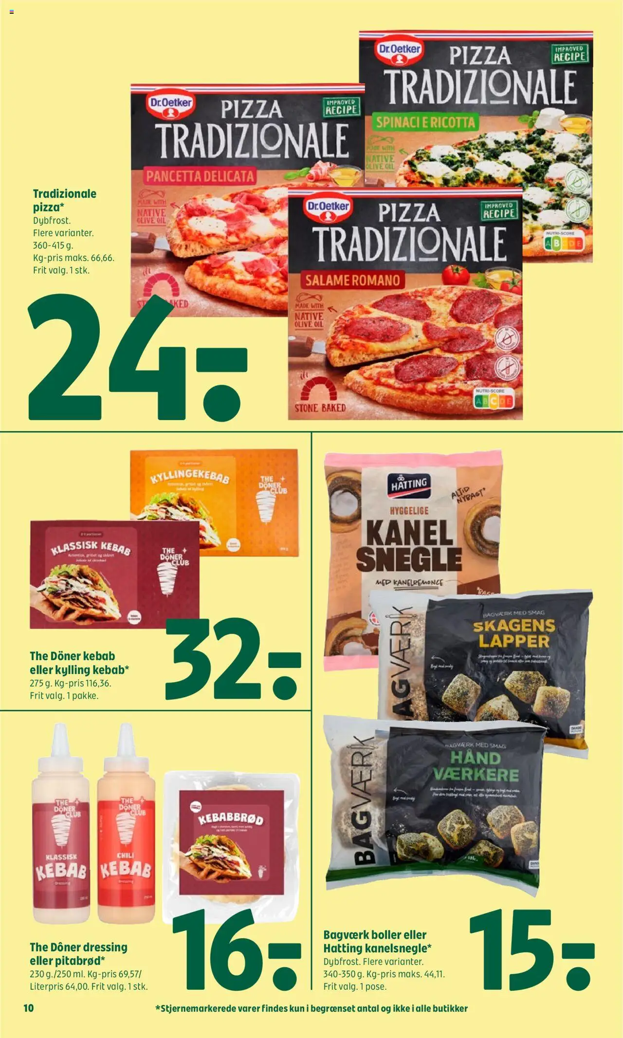 Coop 365 Tilbudsavis gyldig fra 26.06.2025 | Side: 10 | Produkter: Pizza, Kanel, Kebab, Dressing