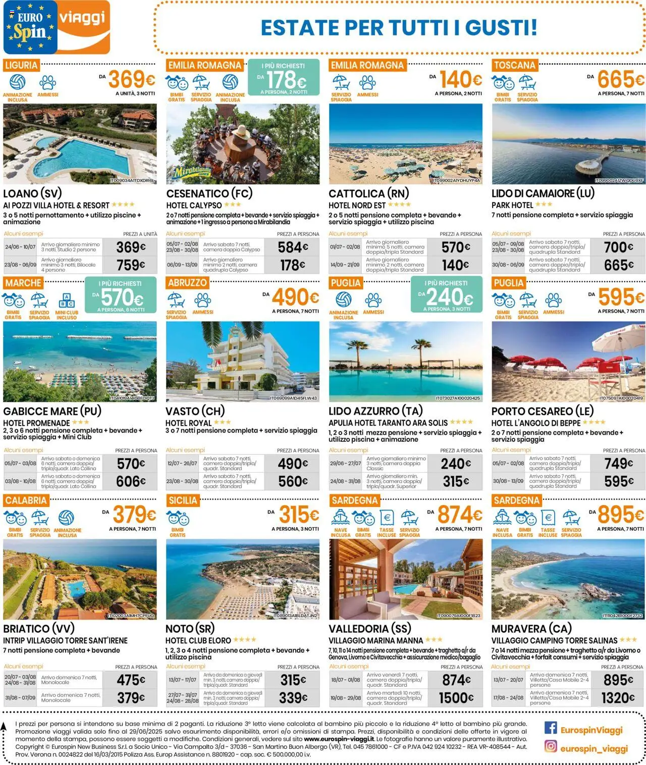 Volantino Eurospin del 19.06.2025 | Pagina: 16 | Prodotti: Mobile, Piscina, Letto