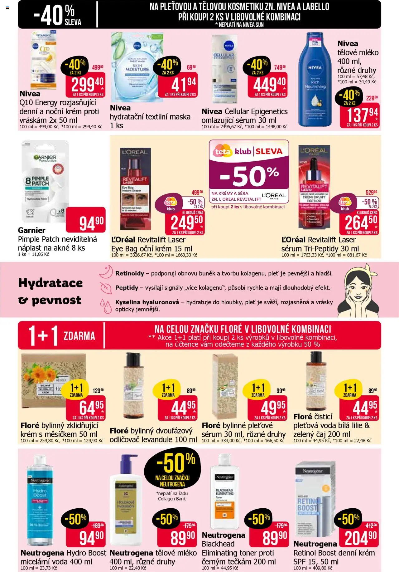 TETA Drogerie leták od 09.10.2025 | Strana: 8 | Produkty: Mléko, Sérum, Náplast, Zelený čaj