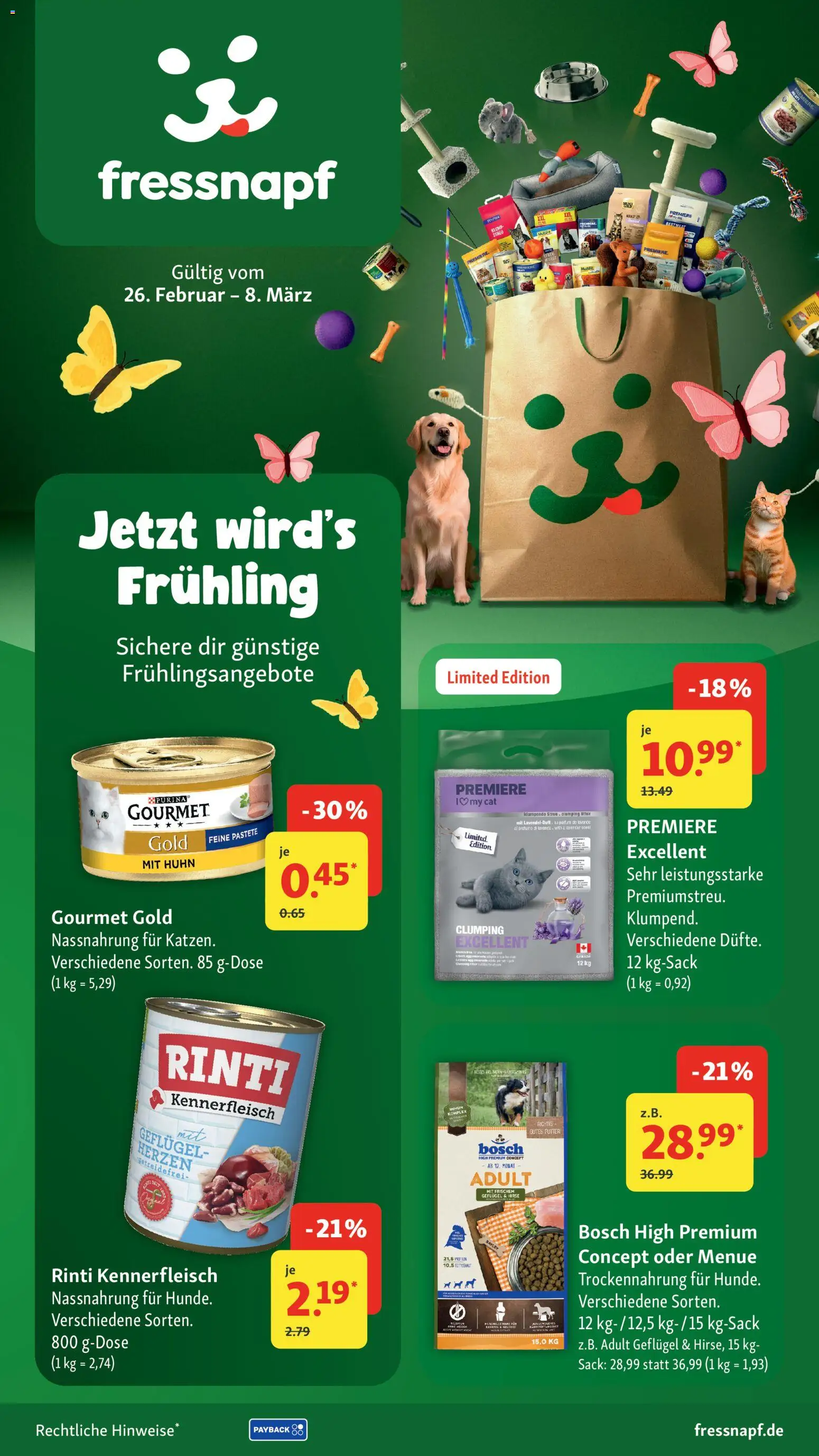 Fressnapf Prospekt – gültig ab 26.02.2026 | Seite: 1 | Produkte: Bosch, Parfüm