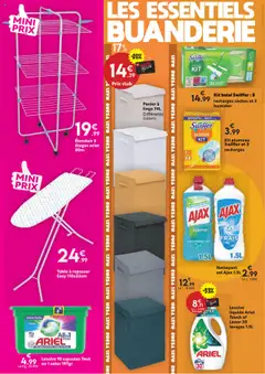  | Page: 20 | Produits: Ariel, Table à repasser, Lessive Liquide, Balai