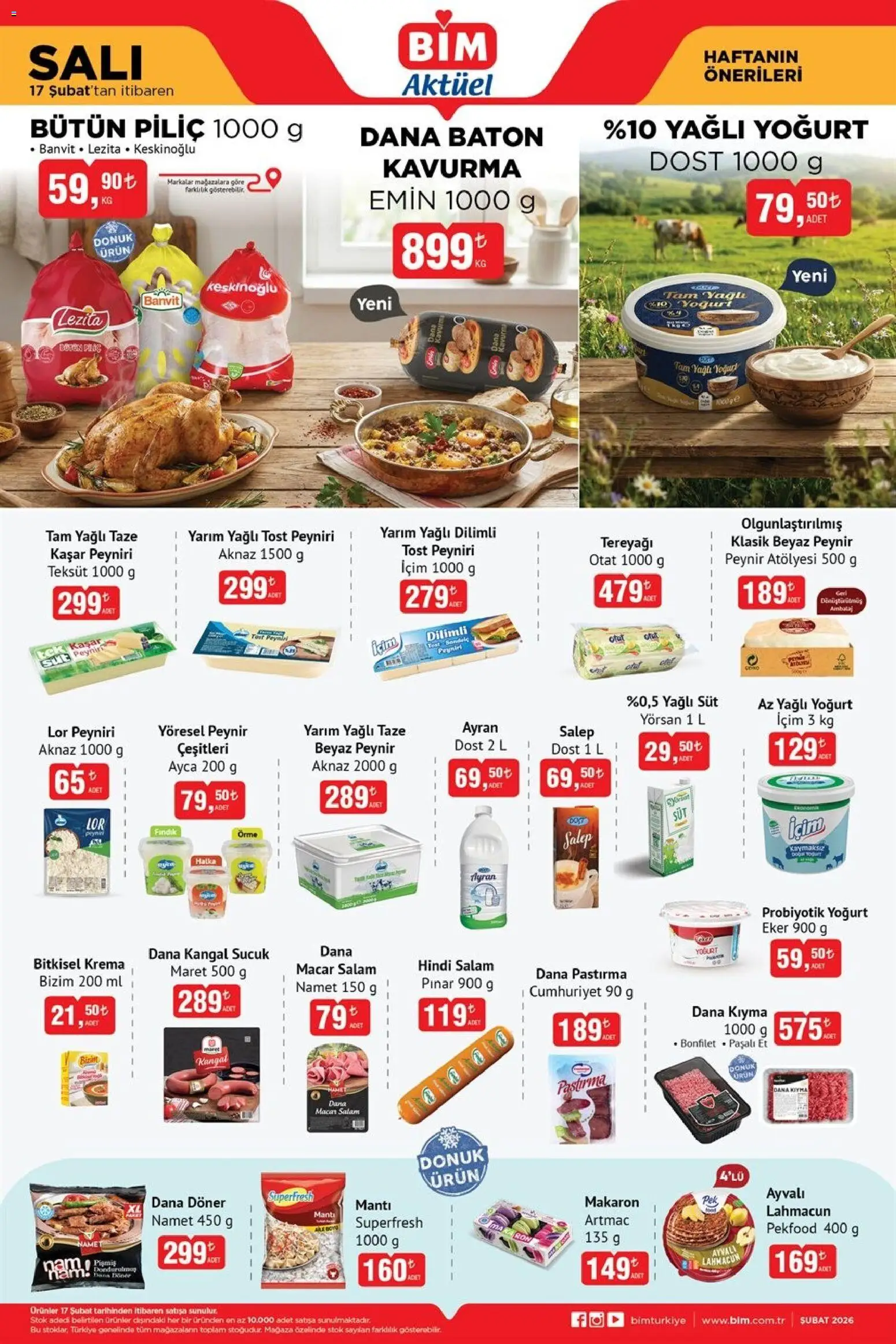 BİM Katalog - 17.02.2026 tarihinden itibaren geçerlidir | Sayfa: 3