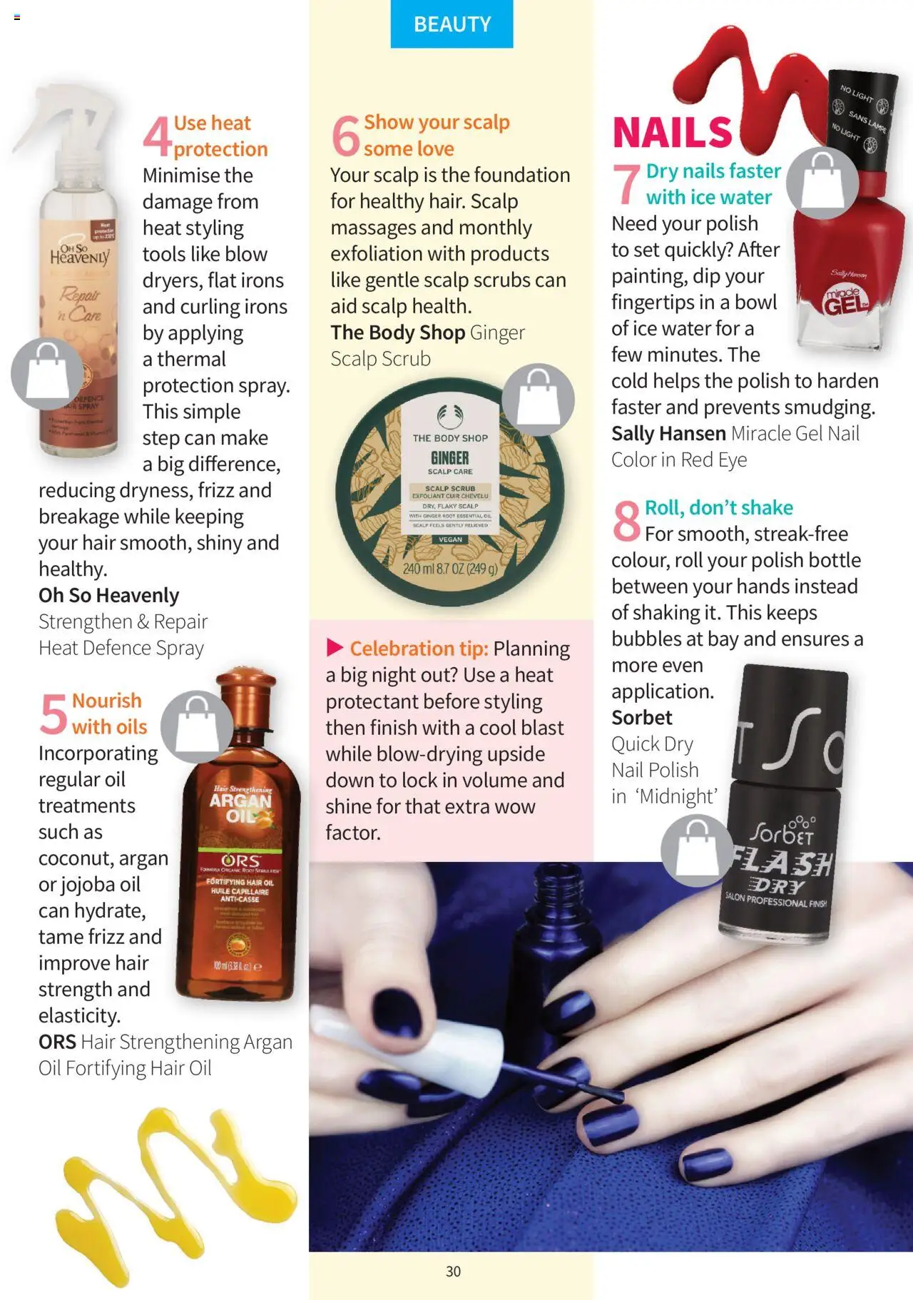 Clicks - Clubcard Magazine │ valid from 01.08.2025 | Page: 30 | Products: Light, Foundation, Nail polish, Hair oil
