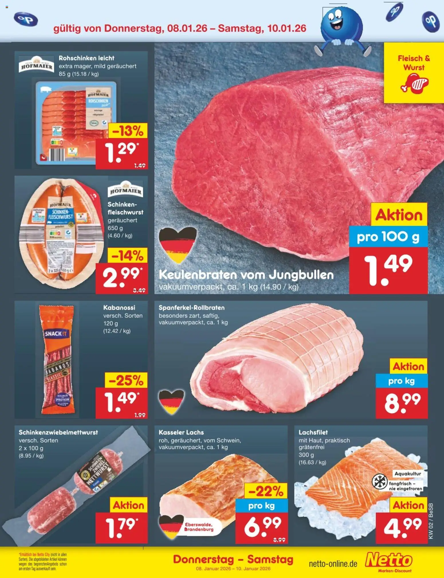 Netto Marken-Discount Prospekt 	 – gültig ab 05.01.2026 | Seite: 41 | Produkte: Lachs, Wurst, Schinken, Fleisch