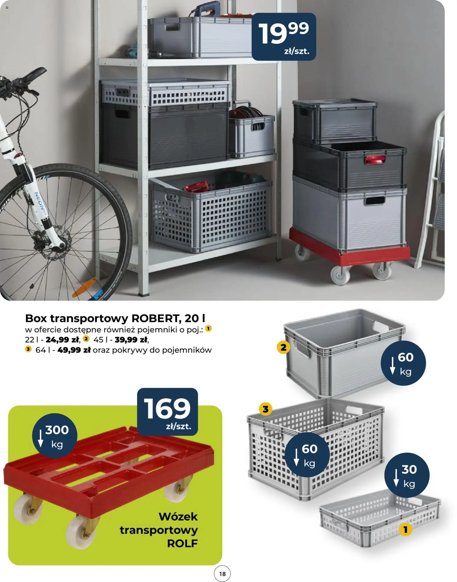 Mrówka Gazetka od 12.02.2026 | Strona: 18 | Produkty: Wózek transportowy