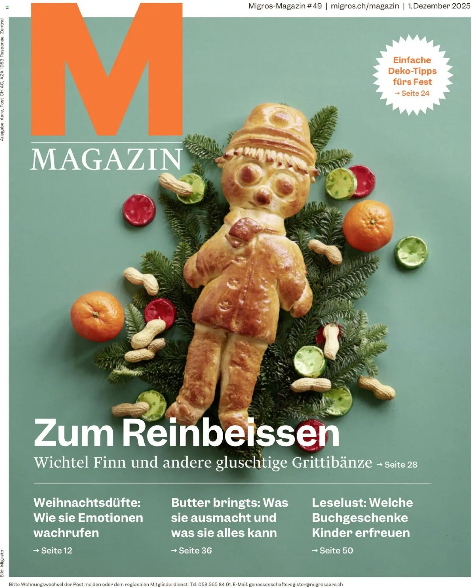 Migros Magazin – gültig ab 02.12.2025 | Seite: 1 | Produkte: Butter
