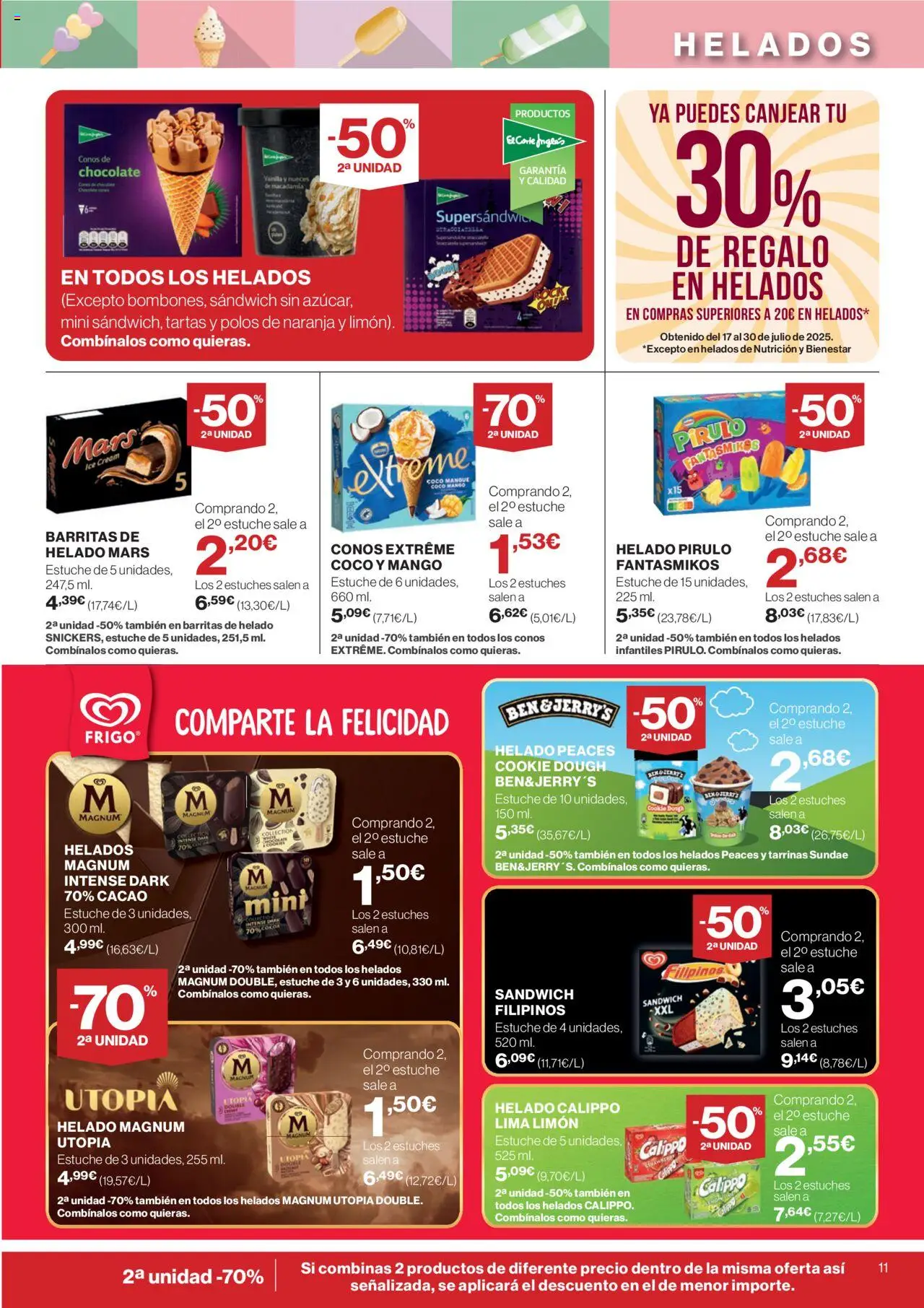 Supercor folleto │ válido desde el 31.07.2025 | Página: 11 | Productos: Lima, Τυρόπιτα, Helado, Ρούτερ