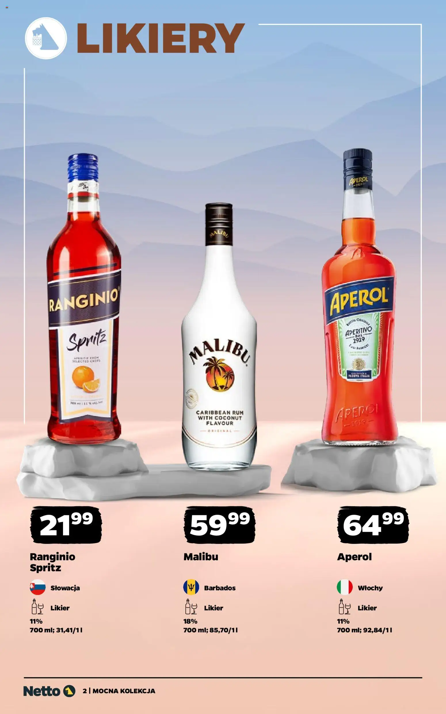 Netto gazetka - Alkohole mocne od 24.11.2025 | Strona: 2 | Produkty: Rum, Aperol