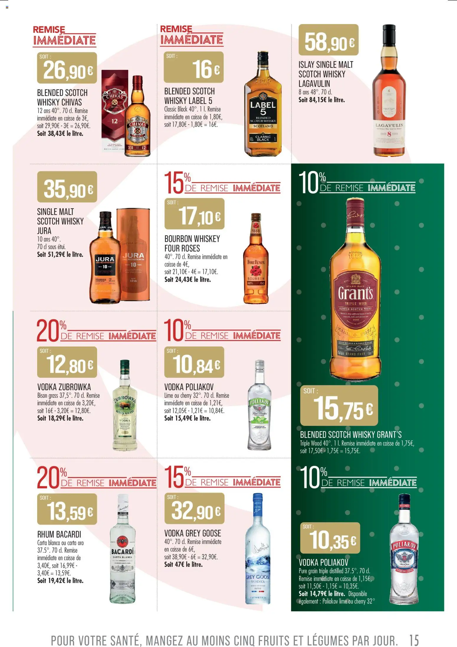 {H1} | Page: 15 | Produits: Vodka, Whisky, Four, Whisky Grant's