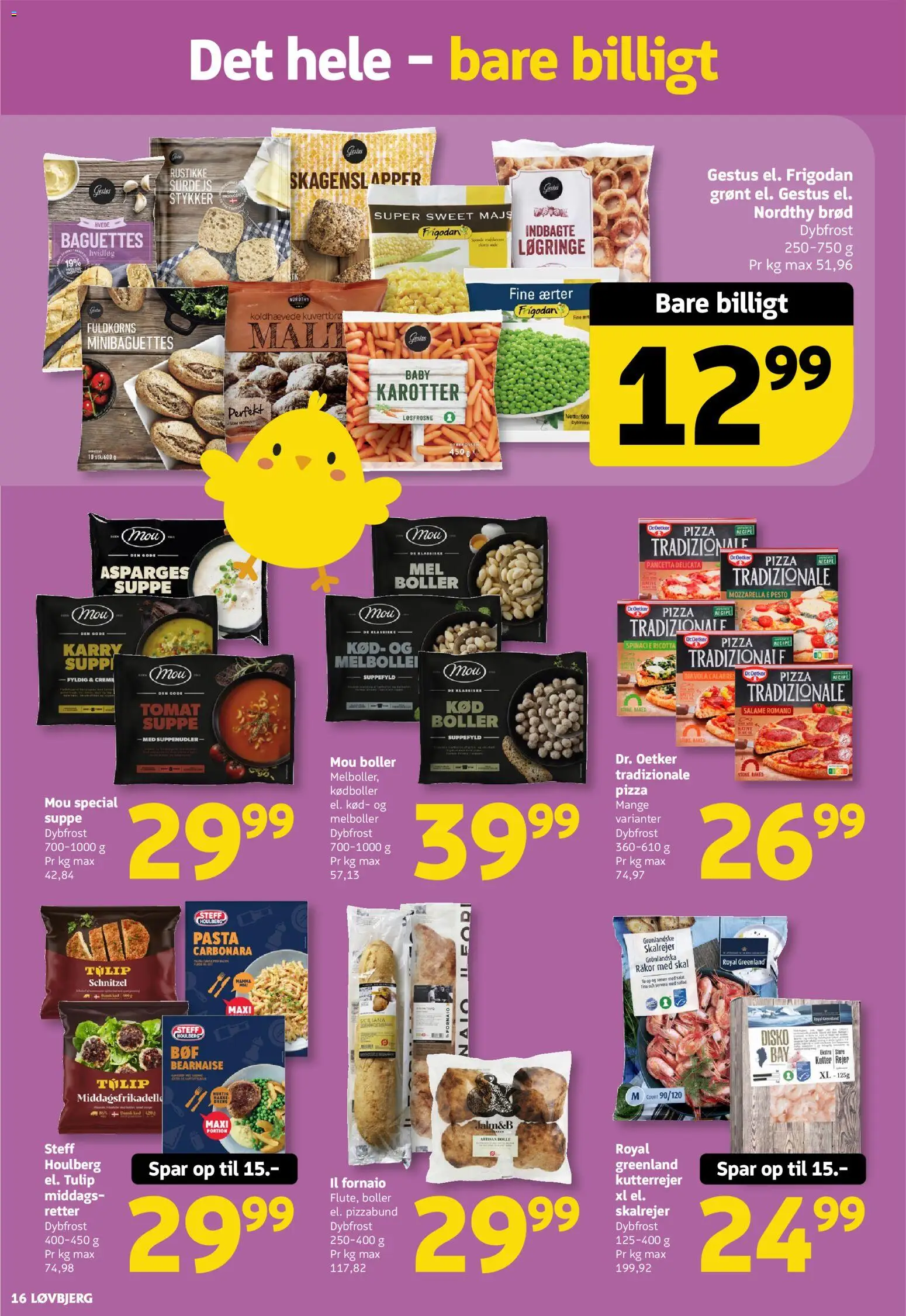 Løvbjerg tilbudsavis – gyldig fra 20.03.2026 | Side: 16 | Produkter: Pasta, Salat, Ærter, Asparges