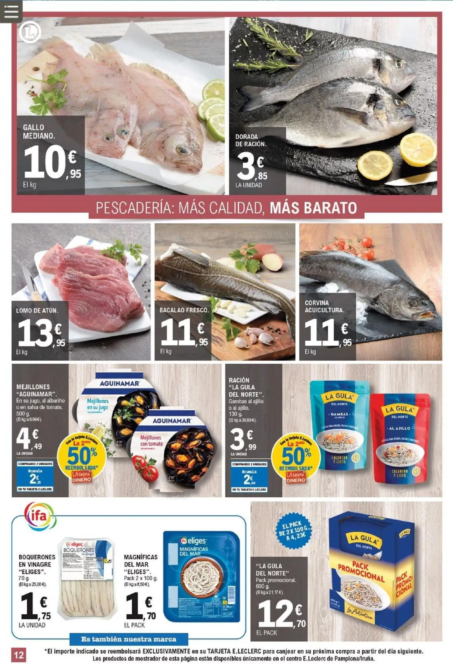 E.Leclerc folleto │ válido desde el 25.02.2026 | Página: 12 | Productos: Jugo, Δεξαμενή