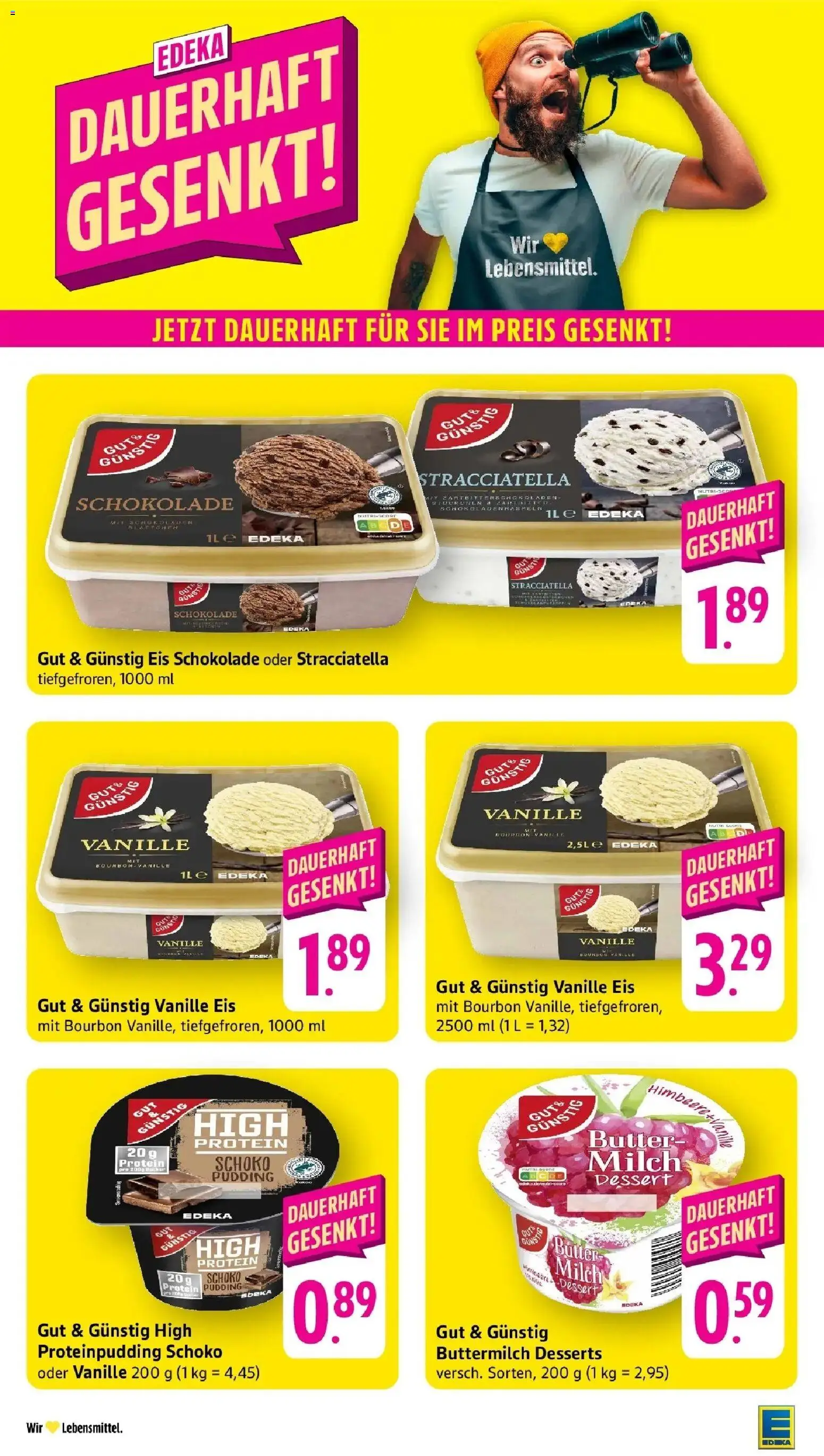 Edeka prospekt Ettenheim	 – gültig ab 09.03.2026 | Seite: 23 | Produkte: Milch, Butter, Pudding, Himbeere