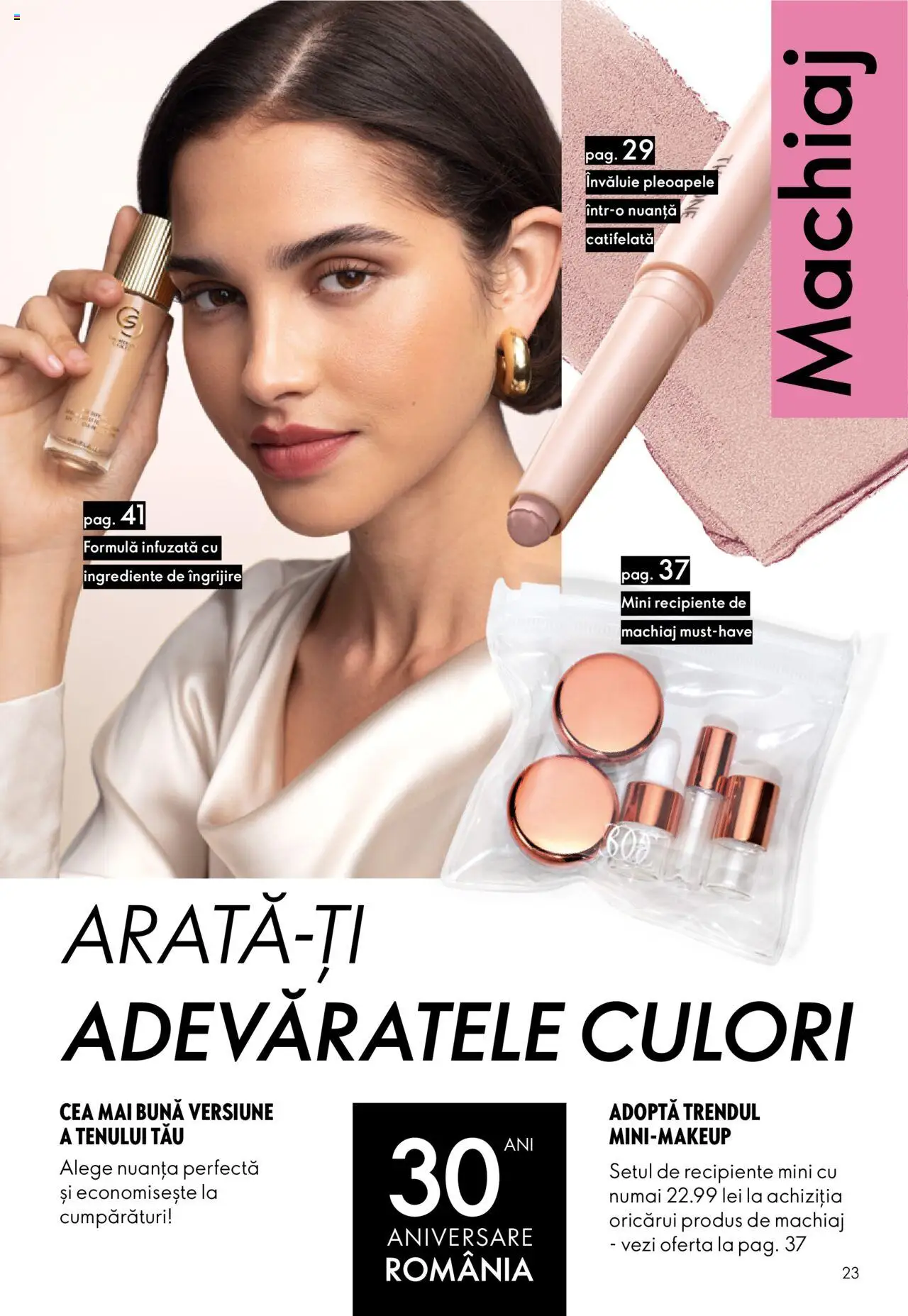 Noul catalog Oriflame – valabil de la 22.10.2025 | Pagină: 23 | Produse: Machiaj, Recipiente
