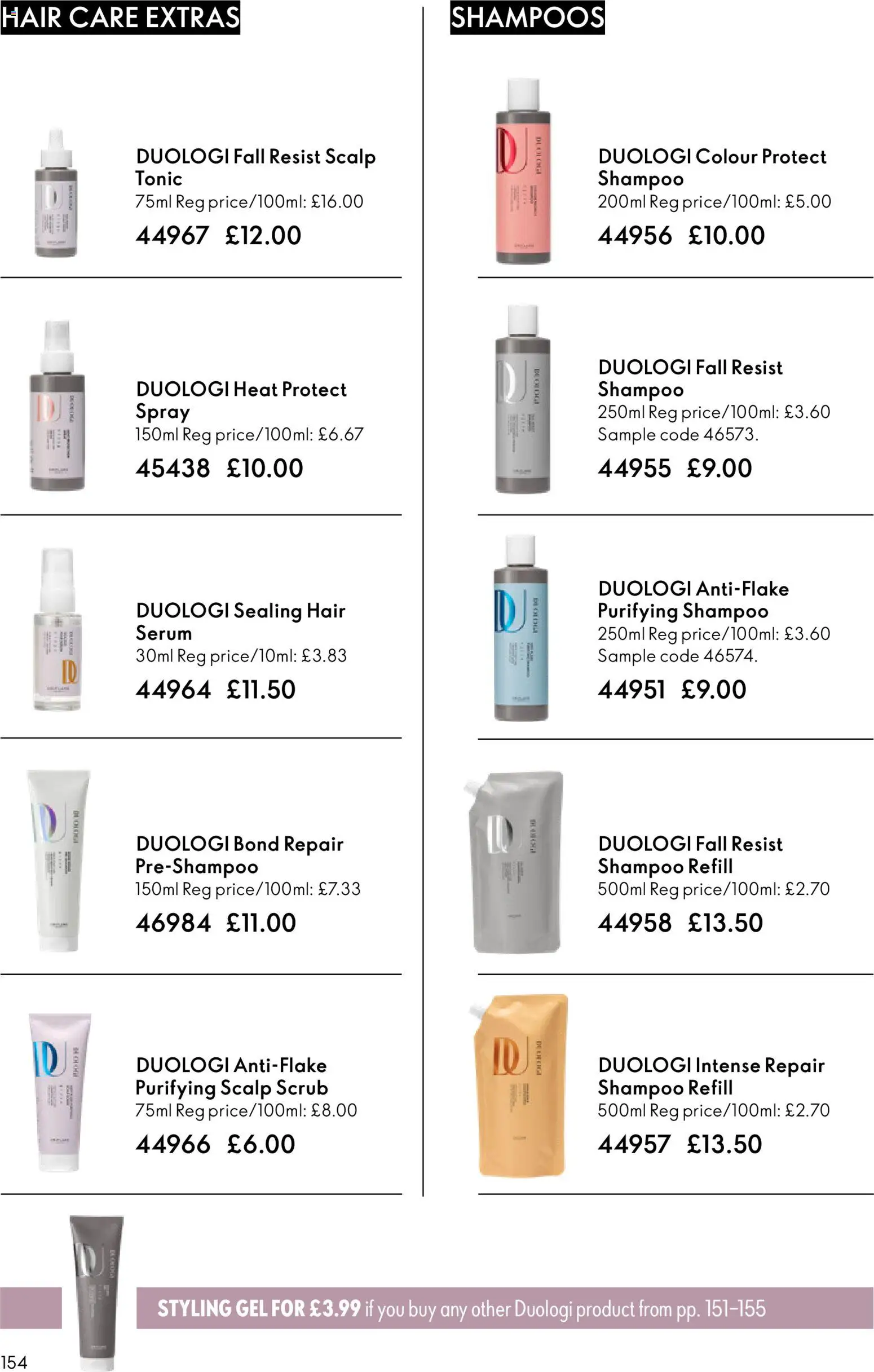 {H1} | Page: 154 | Products: Shampoo