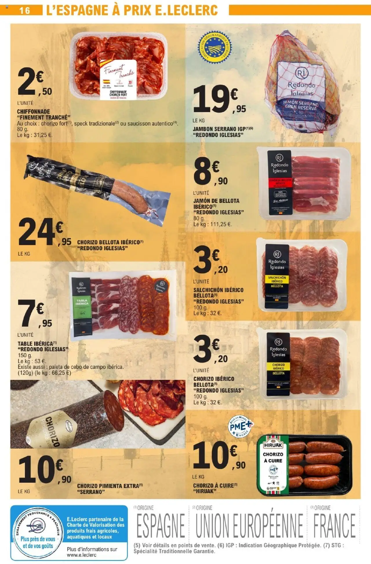 {H1} | Page: 16 | Produits: Chorizo, Saucisson, Table, Jambon serrano